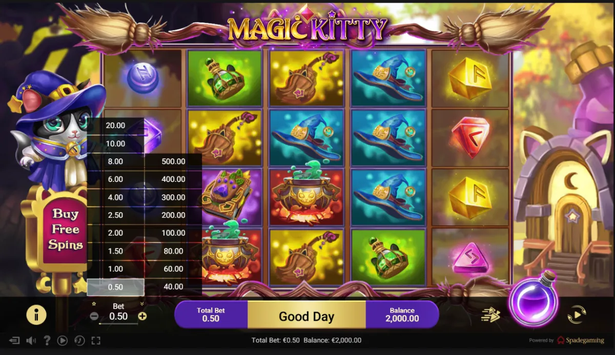 Magic Kitty สล็อตแมวนำโชคจาก Spadegaming พร้อมธีมมงคลสไตล์เอเชีย
