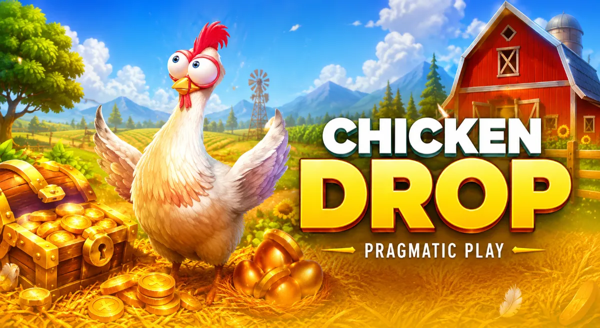 Chicken Drop Pragmatic Play ไก่ฟาร์มกับไข่ทองและหีบเหรียญ