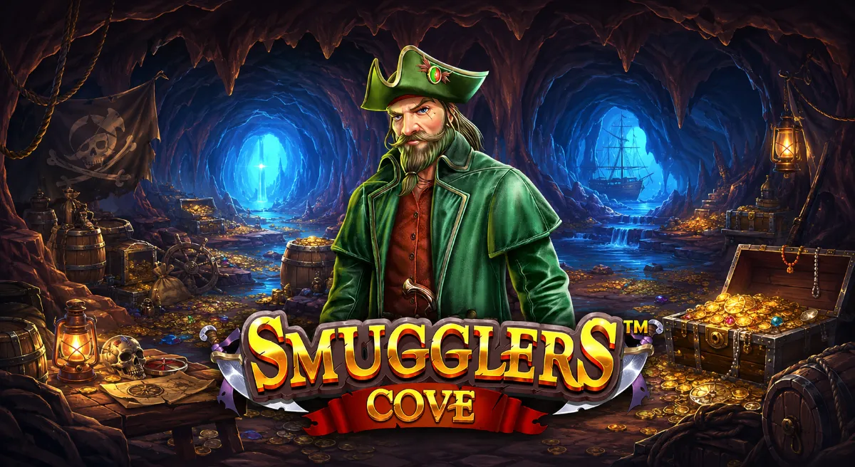ภาพปก Smugglers Cove สล็อตโจรสลัดในถ้ำสมบัติจาก Pragmatic Play
