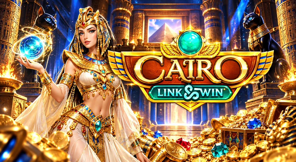 ภาพปกเกมสล็อต Microgaming Cairo Link and Win ธีมอียิปต์โบราณ
