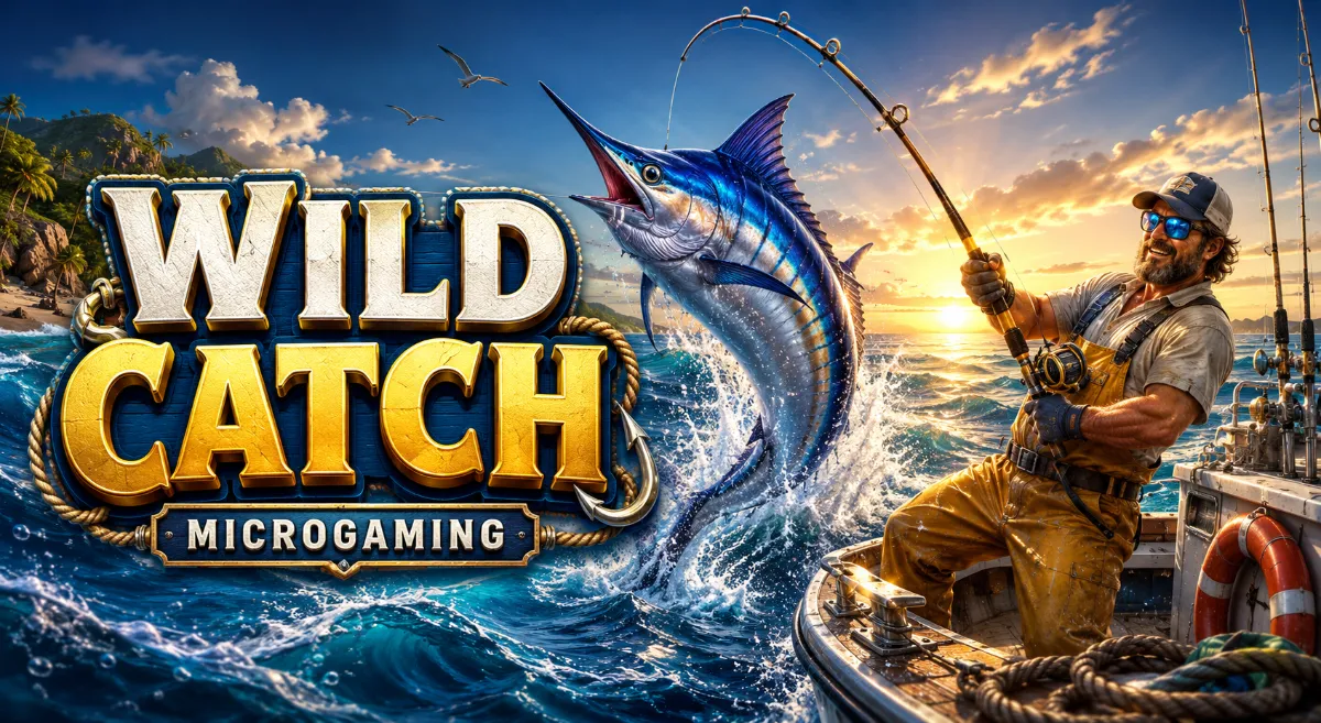 หน้าปกเกม Wild Catch สล็อตตกปลาจาก Microgaming
