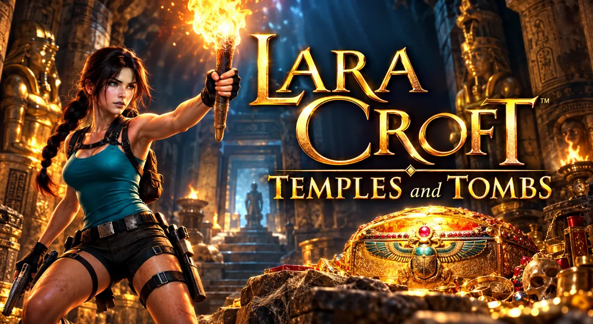 Lara Croft Temples And Tombs สล็อตผจญภัย 243 Ways พร้อมแจ็กพอต 3 ระดับ