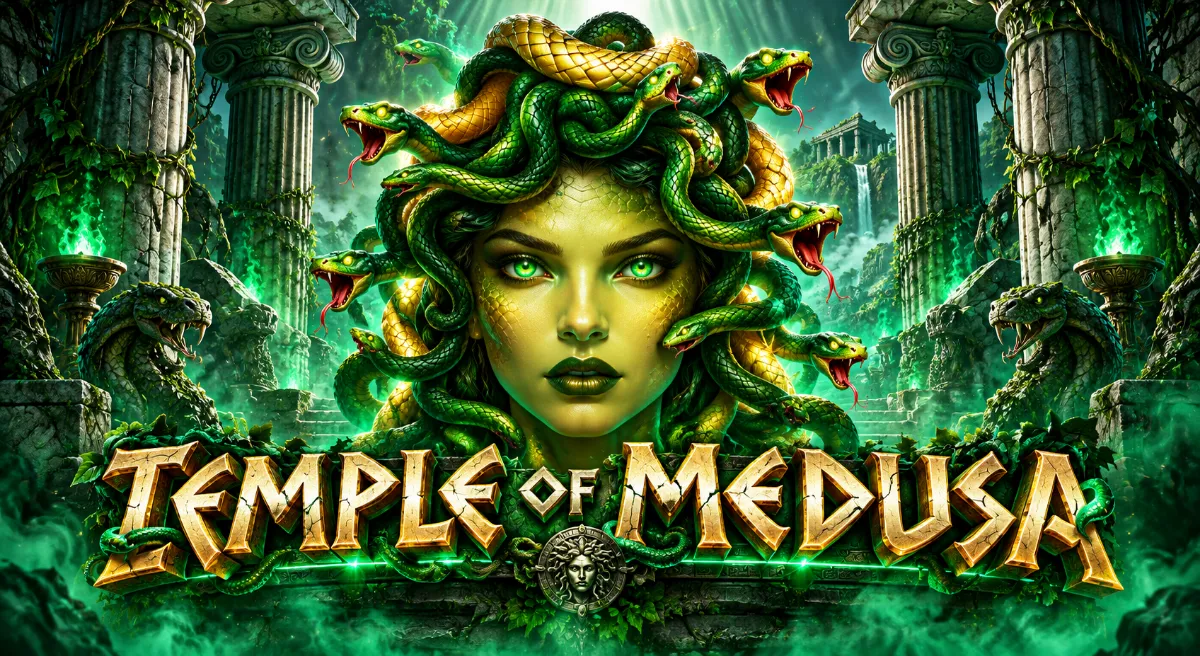 Temple of Medusa สล็อตตำนานกรีกพร้อม Medusa Wild และ Free Spins