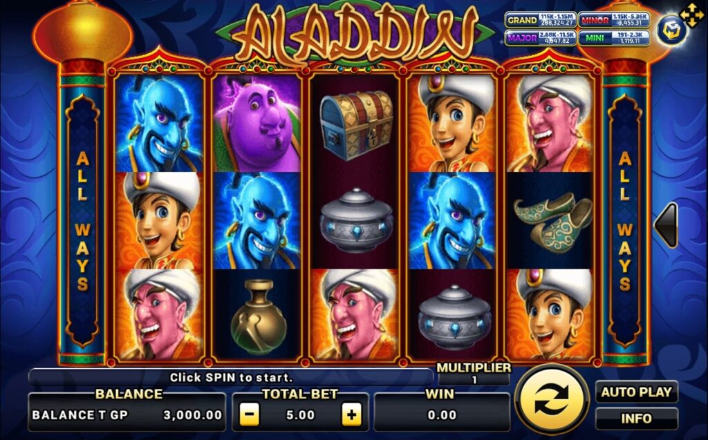 slotxo mobile รีวิวเกมสล็อต Aladdin Lines