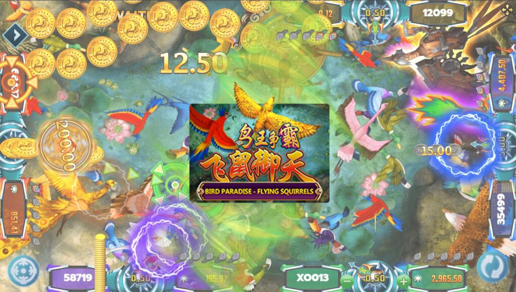 สัญลักษณ์ของเกมสล็อต XO Bird Paradise