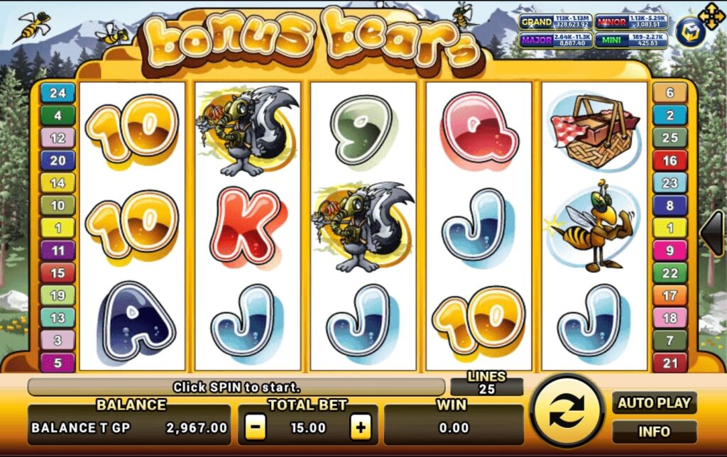 ฝาก ถอน Slotxo ฟีเจอร์พิเศษในเกมสล็อต Bonus Bear