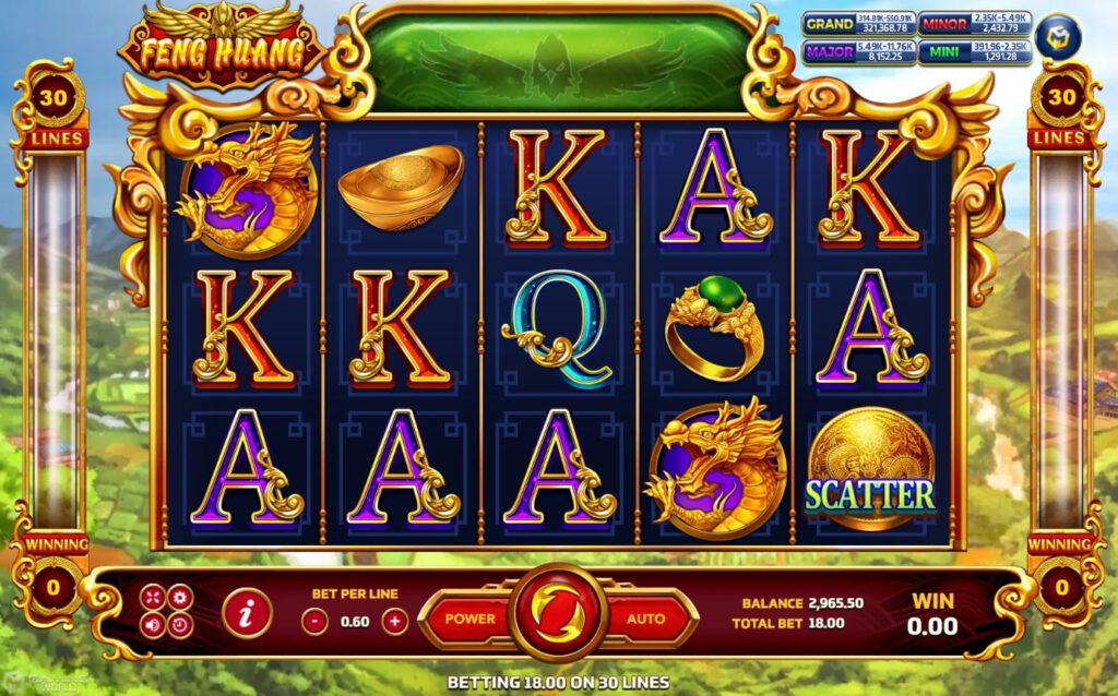 ทางเข้า Slotxo Joker สัญลักษณ์ของเกม Feng Huang Slot Games​