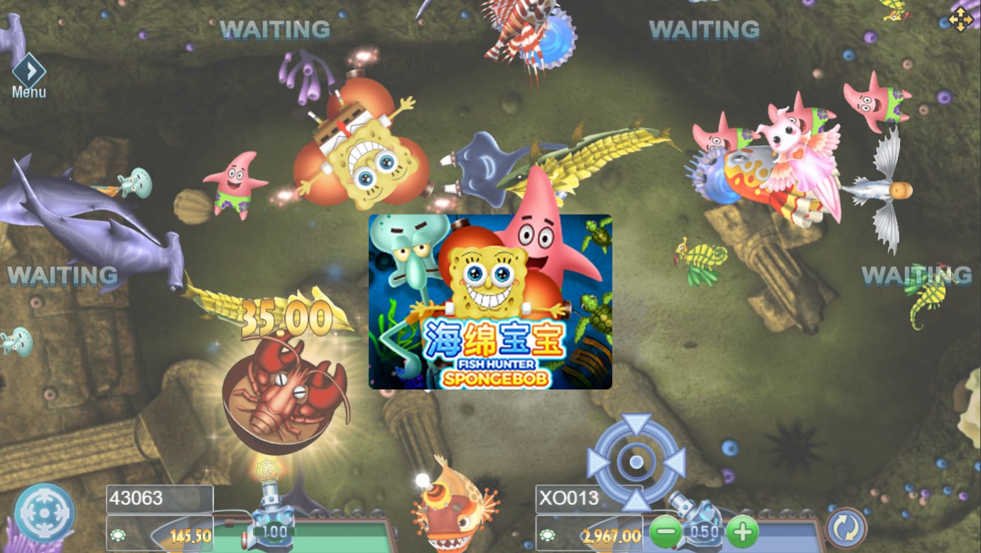 สัญลักษณ์ของเกมสล็อต XO Fish Hunting: SpongeBob