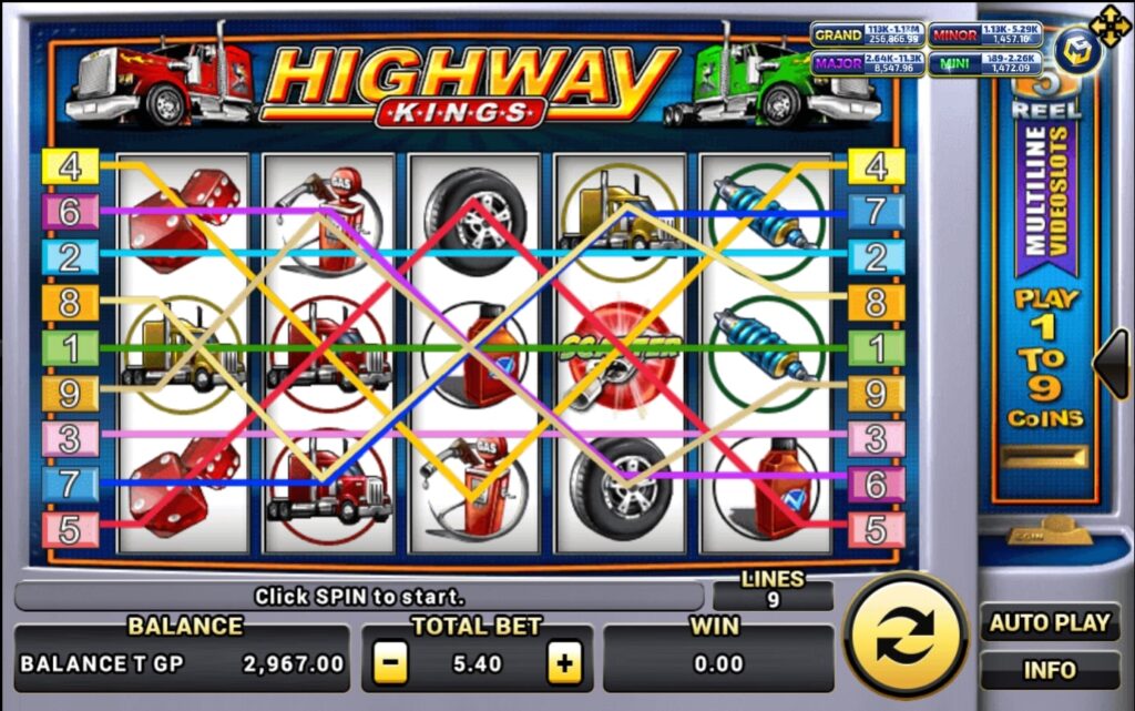 Slotxo เติม True Wallet รีวิวเกมสล็อต Highway Kings Lines