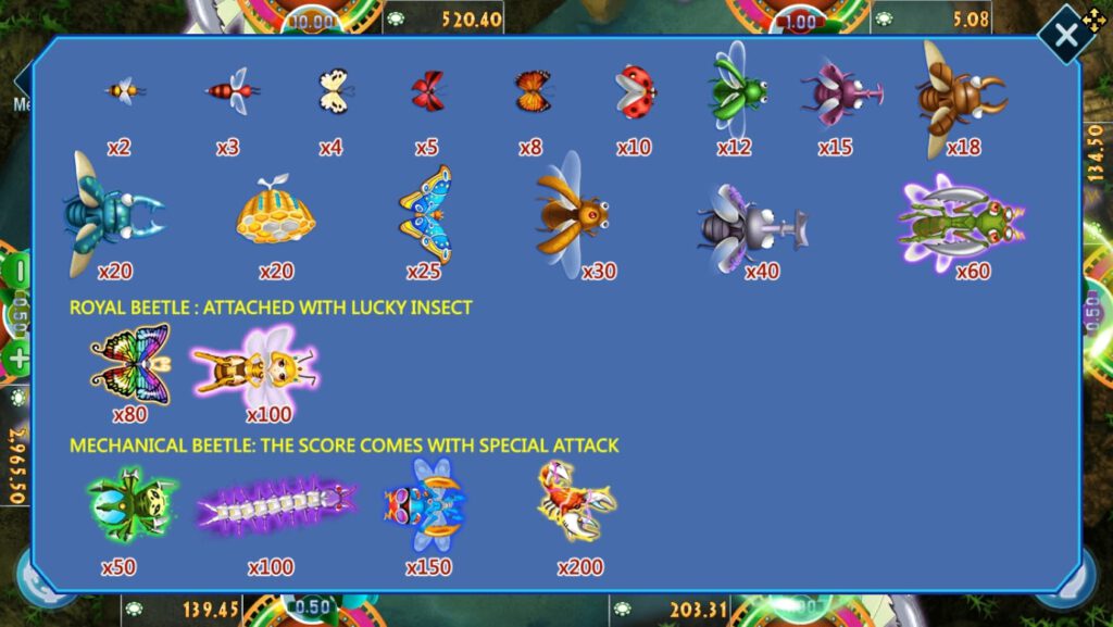 สล็อต XO888 อัตราการจ่ายเงิน Insect Paradise 