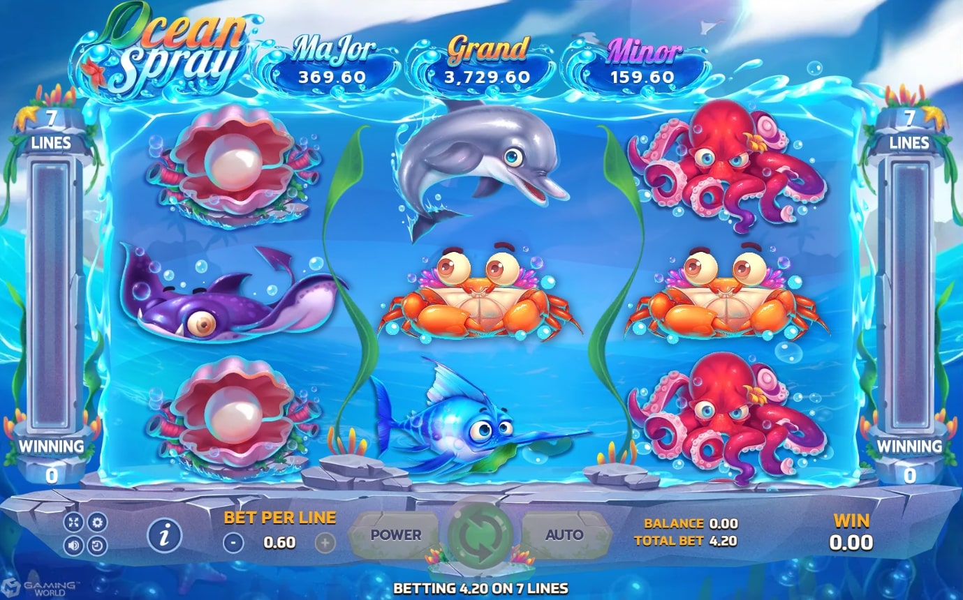 สมัครสล็อต xo สัญลักษณ์ของเกม Ocean Spray Slot Games