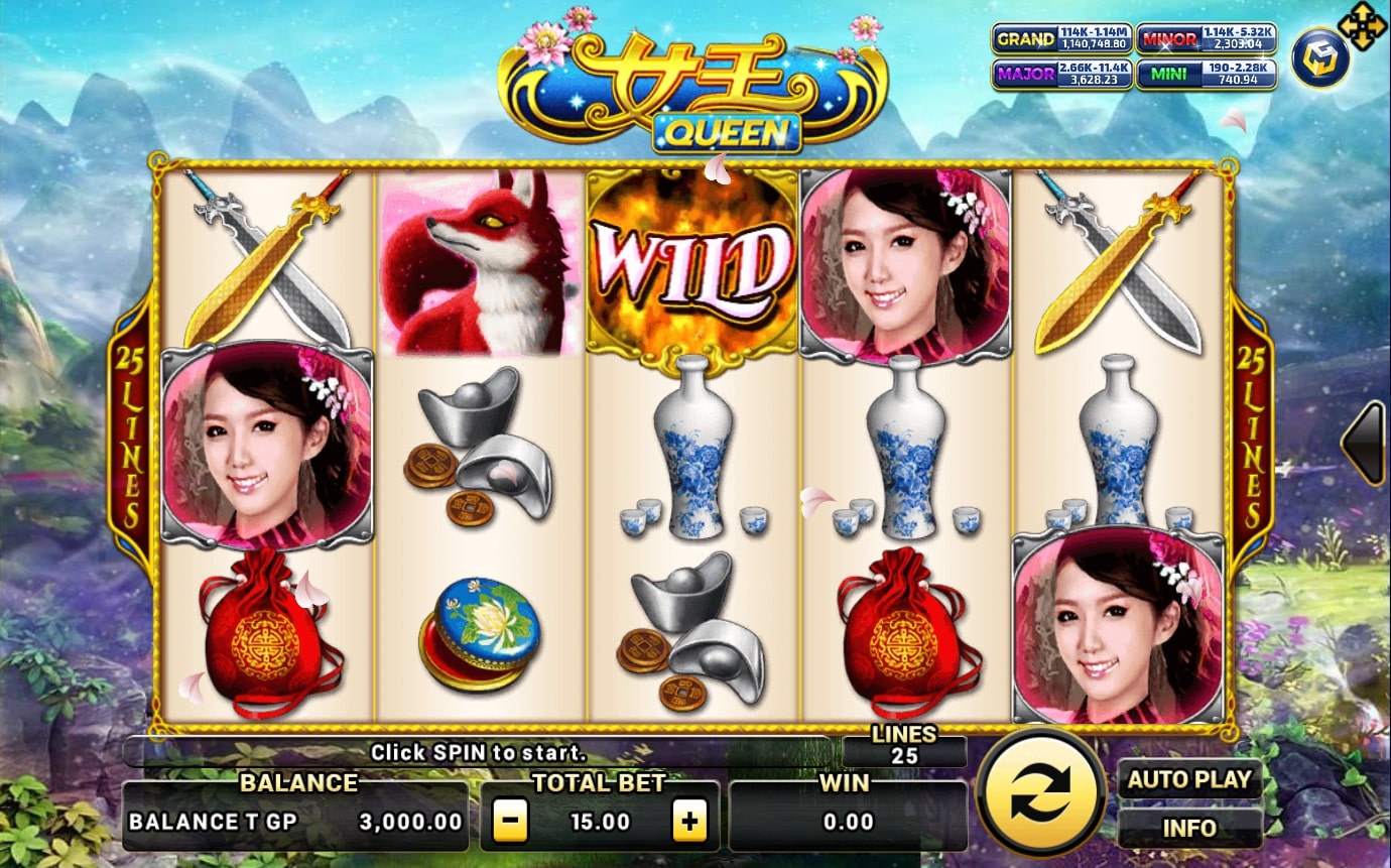 slotxo24hr สัญลักษณ์ของเกม Queen Slot Games