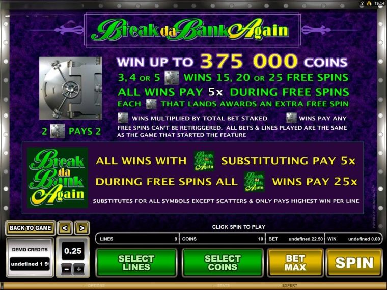 Break Da Bank Again Microgaming slotxo247 เว็บตรง