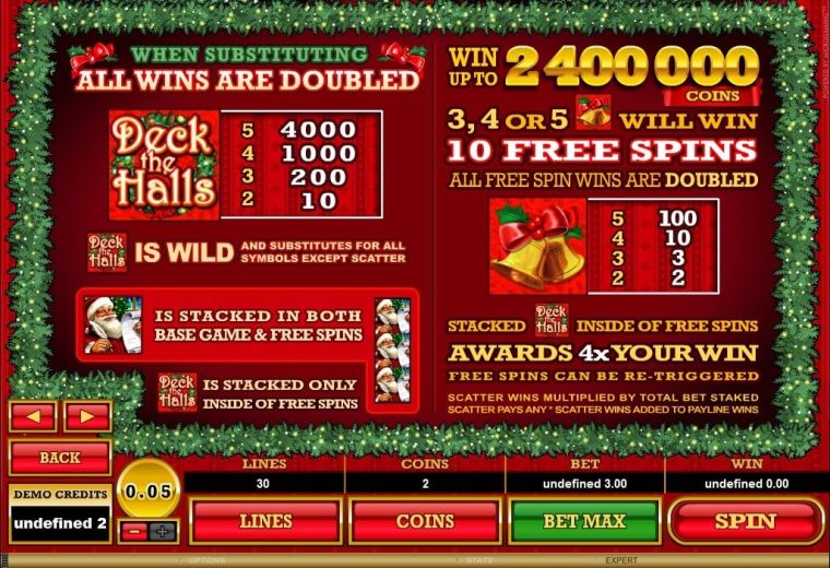 Deck the Halls Microgaming slotxo247 เว็บตรง