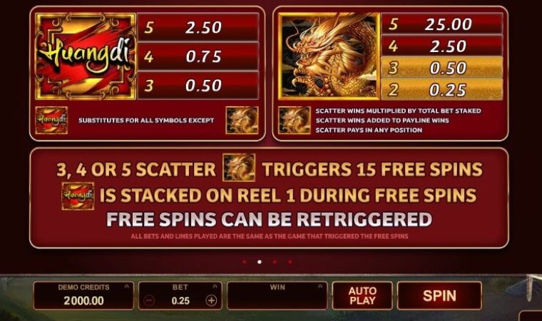 Huangdi the Yellow Emperor Microgaming slotxo247 ฝาก ถอน