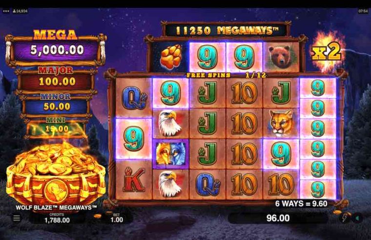 Wolf Blaze Megaways Microgaming slotxo247 ฝาก ถอน