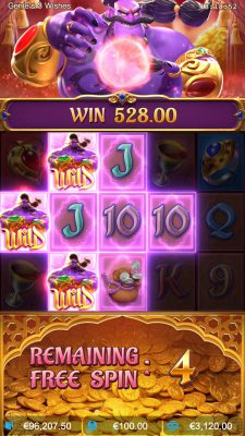 รีวิวเกมสล็อต Genie's 3 Wishes